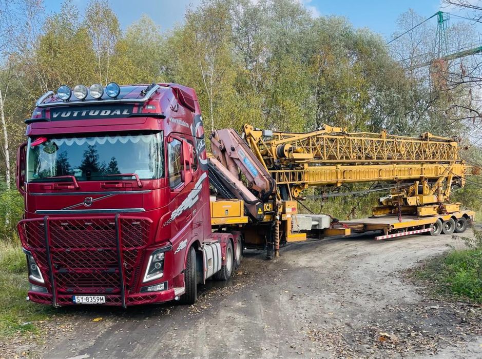 Transport niskopodwoziowy, tiefbett, hds, gabaryt, domek holenderski,