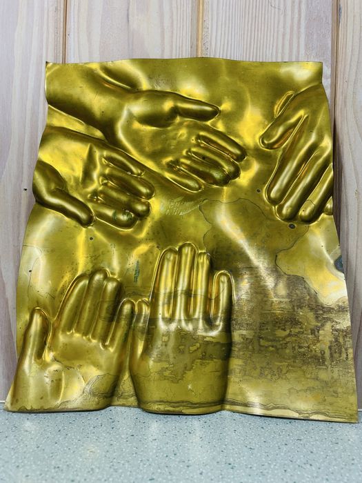 Unikatowy mosiężny Relief Barbaro Bäckström