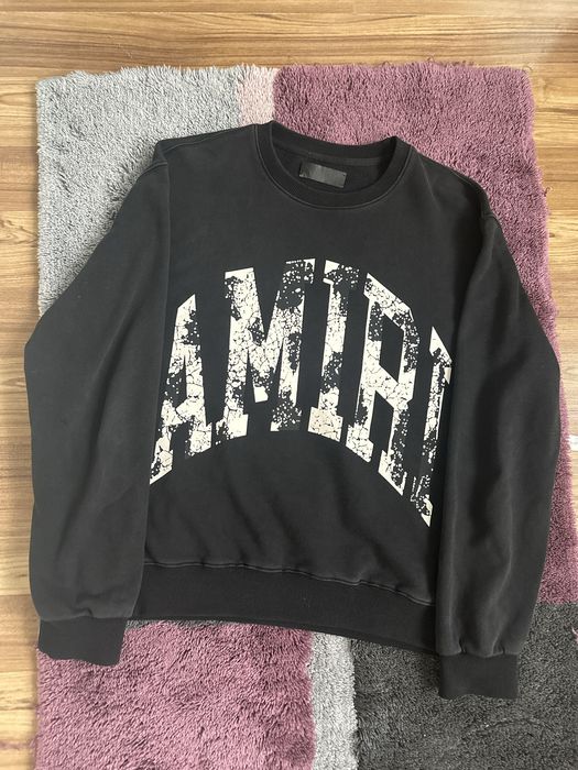 amiri collegiate crewneck hoodie sweatshirt