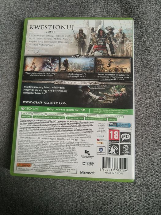 Assassin's Creed IV: Black Flag Xbox 360 (Wersja PL)