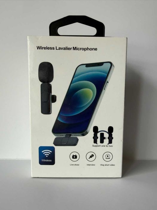 Microfone de Lapela Sem Fios – iPhone e Android