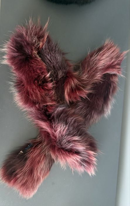 Szal boa lis z lisa Codelli bordo ombre 115cm x 7cm