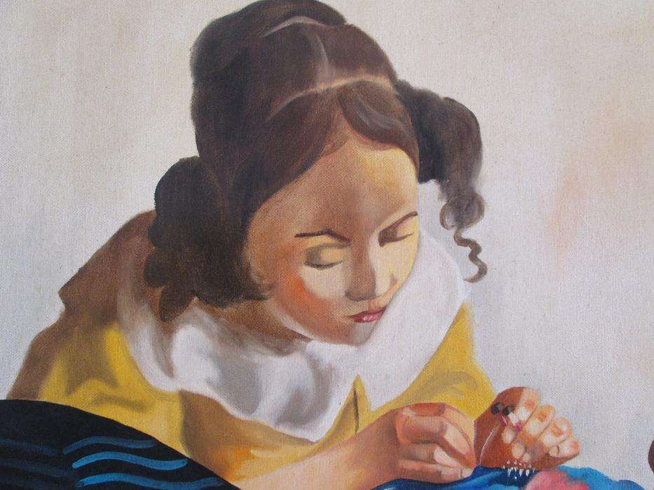 Pintura a óleo sobre tela 50*60 anos 90