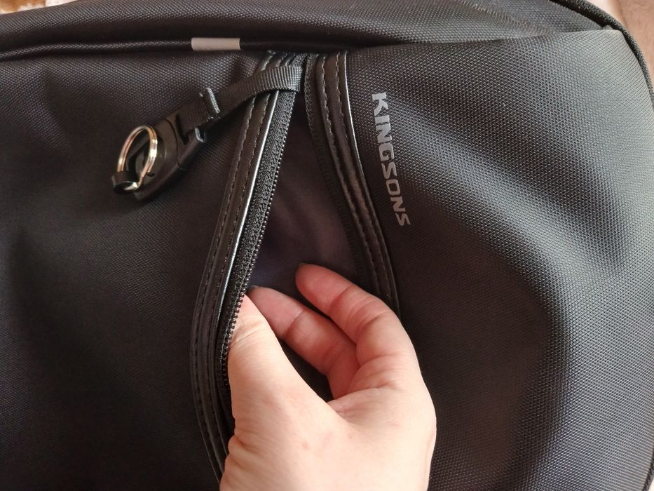 Сумка рюкзак через плече  Kingsons 13 дюймів, з USB-зарядкою, водонепр