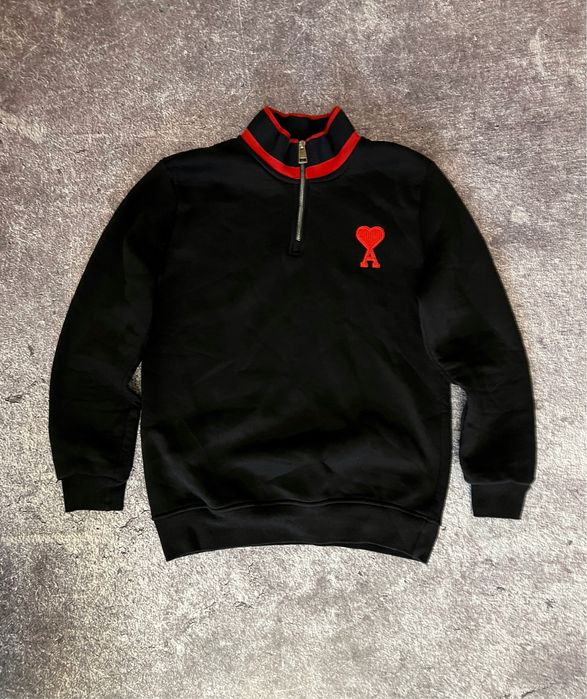 Ami 1/3 zip drill 1/4 zip polo ralph кофта на замке ами amiri