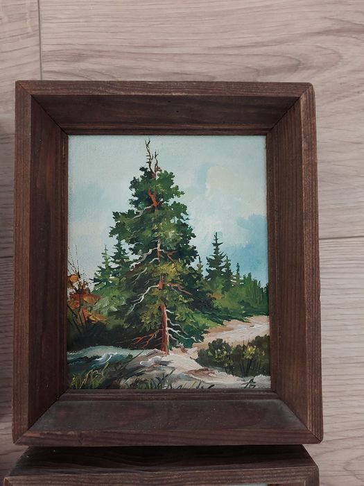 Obrazki 4 pory roku malowane