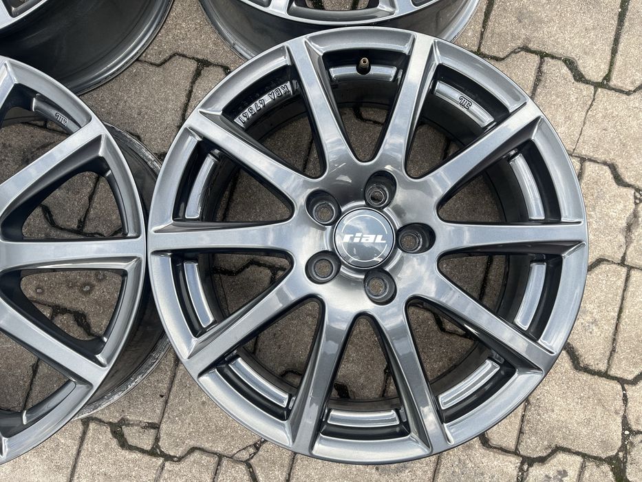 Felgi 17 Aluminiowe Rial 5x112 Audi Seat Skoda Vw Grafitowe