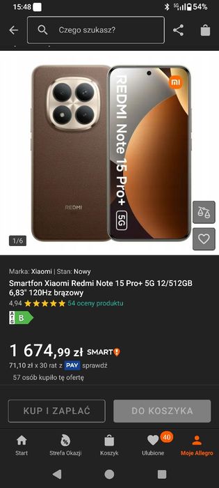 Redmi Note 15 Pro+ 5G + oryginalna ładowarka Motorola Turbo power