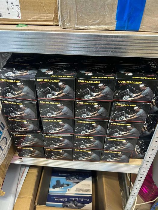 Фонарик налобный легкий гибкий аккумуляторный на СТО, гараж, рыбалку