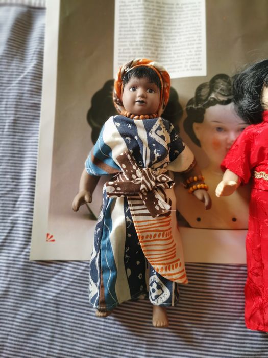 3 Bonecas porcelana conjunto preço conjunto