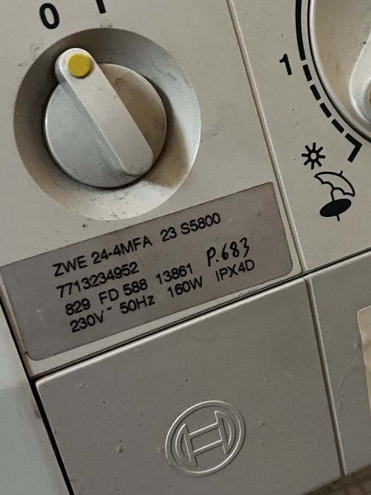 Газовий котел двухконтурний junkers ZWE 24-4MFA 23 S5800 з Європи