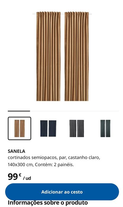 Cortinados ikea SANELA