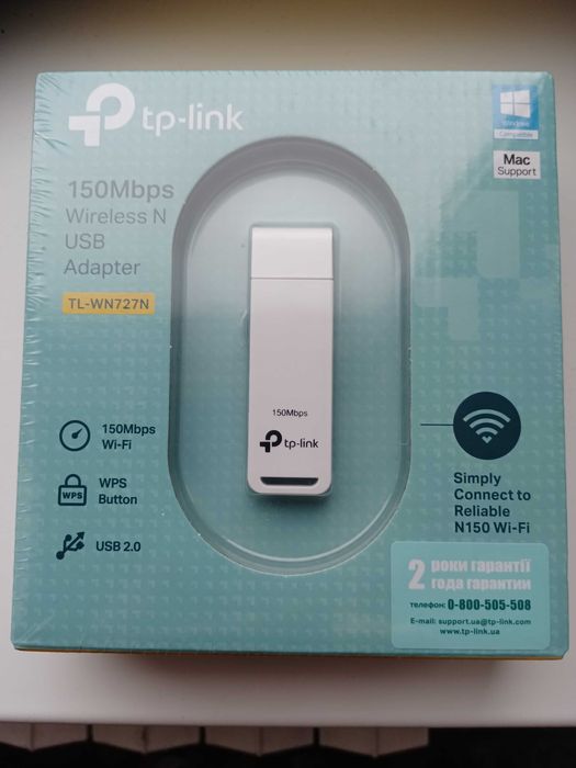 Сетевой адаптер wi-fi usb TP-LINK TL-WN727N