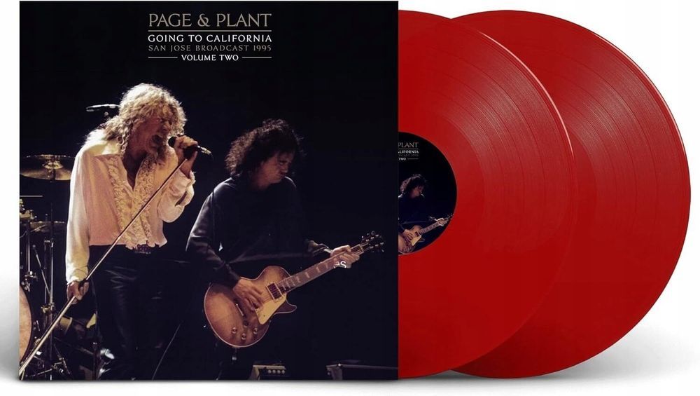 ROBERT PLANT +JIMMY PAGE (Led Zeppelin) San Jose 1995 Vol. 1+2 RED 4LP