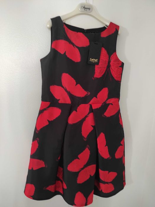 Conjunto festa - vestido 10-12 anos, bailarinas no. 35 - NOVO
