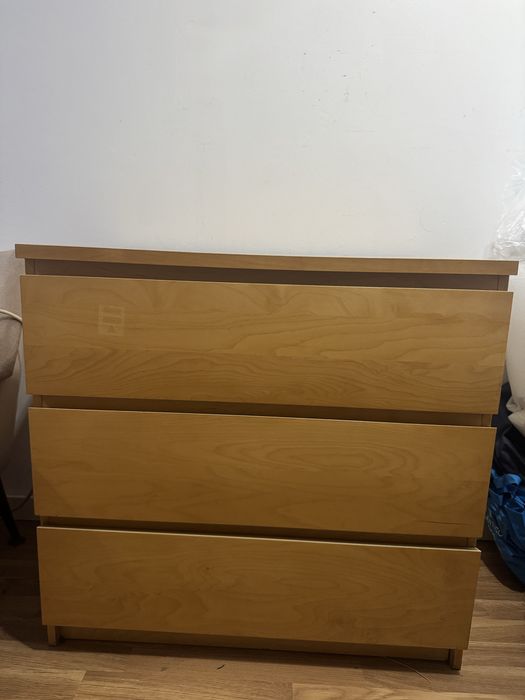 2 cómodas 3 gavetas IKEA MALM