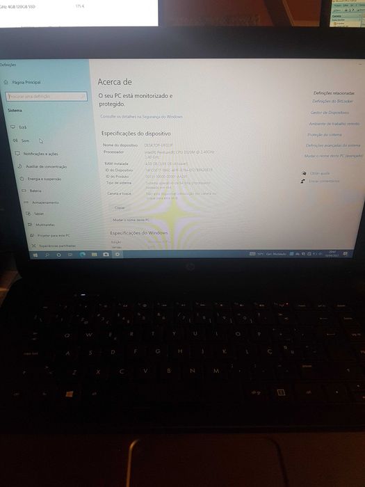 HP 650 Intel 2020M 2.4GHz 4Gb RAM SSD 240
