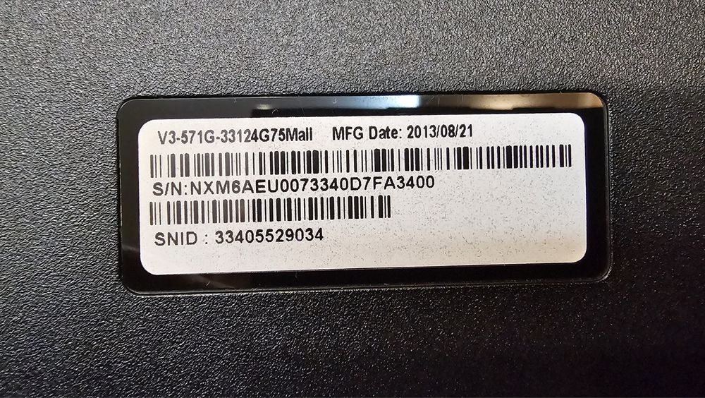 Ноутбук Acer V3-571G  i3, ssd 240gb