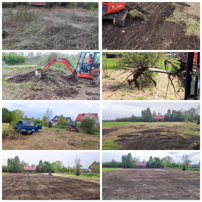 Glebogryzarka separacyjna, koszenie nieużytków, usługi ogrodnicze