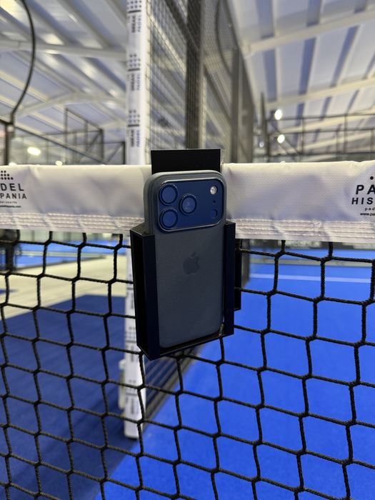 Suporte para telemóvel, ideal para redes de ténis ou padel