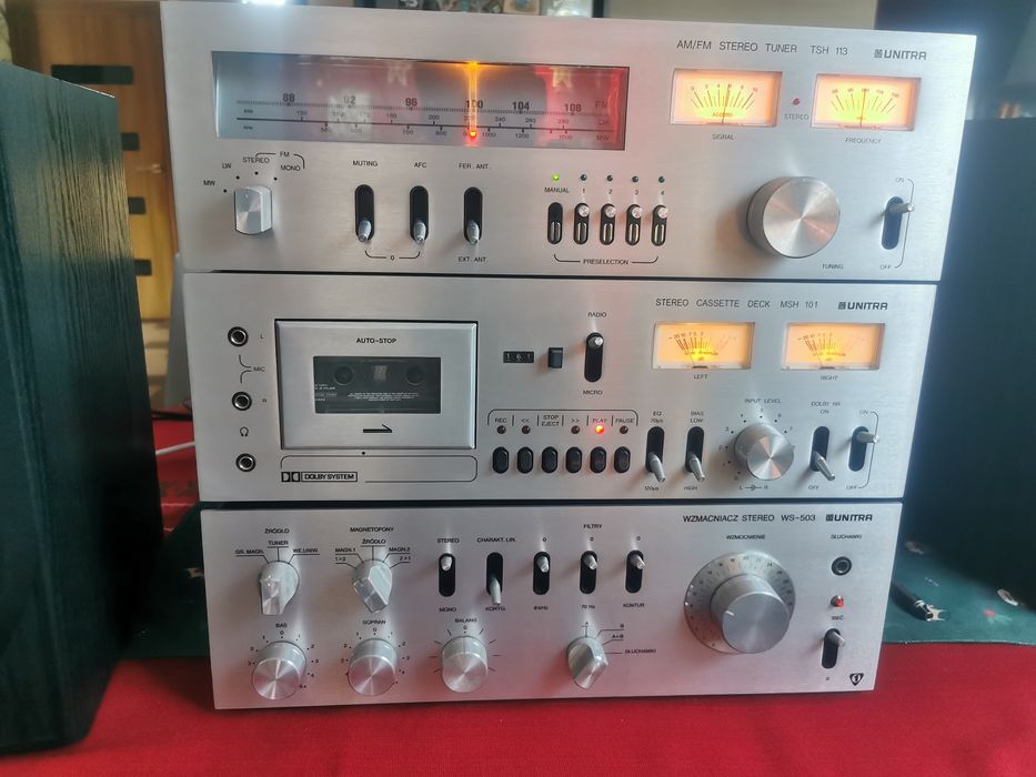 Wieża Unitra Diora WS 503, TSH 113, MSH 101 Super Stan Radmor