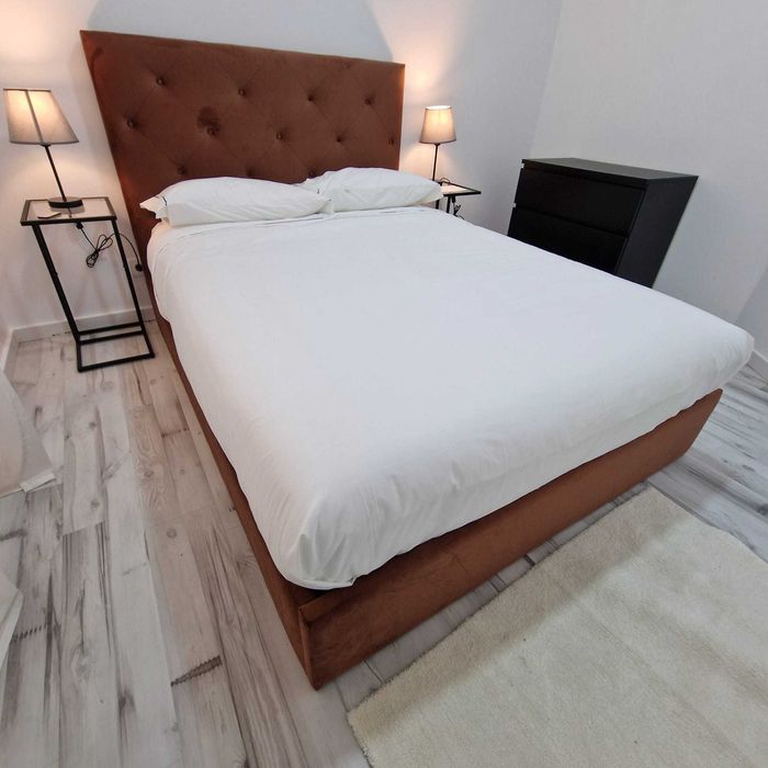 Camas De Casal Estofadas Top Luxo 199€ Disp Em Várias Cores! 190x140m!