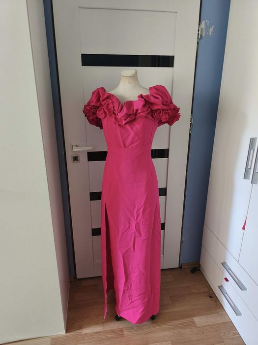 Suknia maxi fuksja