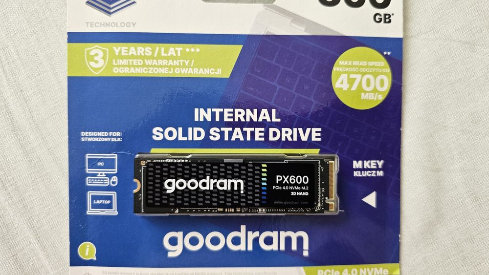 ‼️SSD Goodram PX600 500GB M.2 PCIe 4.0 | На гарантії!