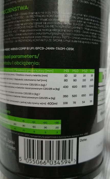 Kotwa chemiczna Conexfix uniwersalna 400ml