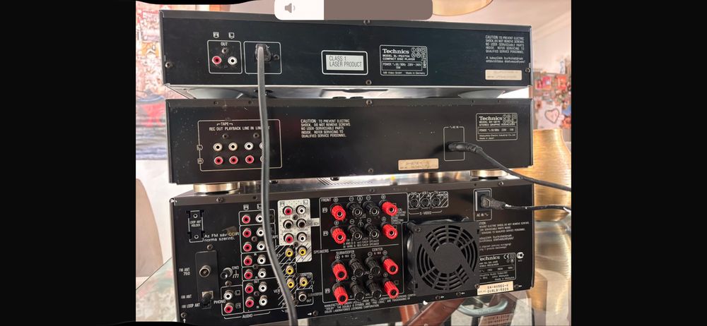 Technics amplificador cd e equalizador