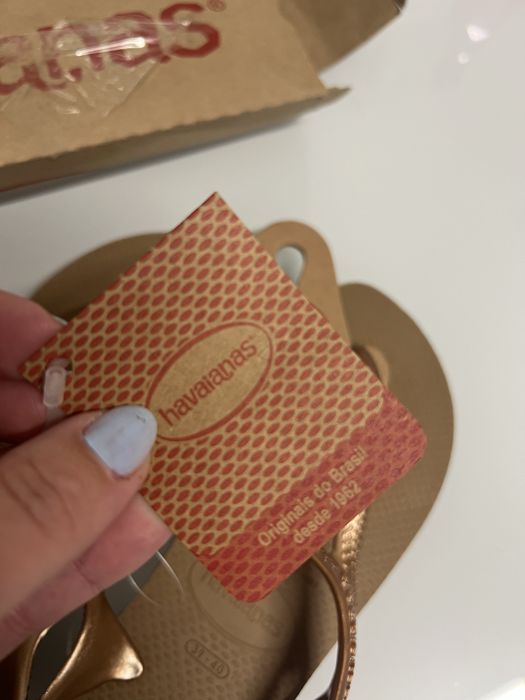 Havaianas rosa gold