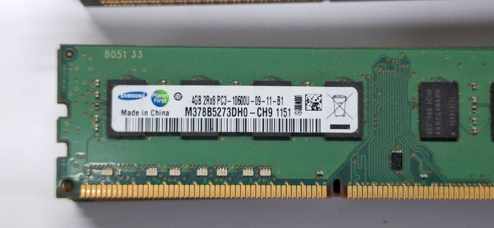 Pamięć RAM Elixir, Samsung DDR3 4GB  8 sztuk- używane testowane sprawne - TANIO - cena za sztukę