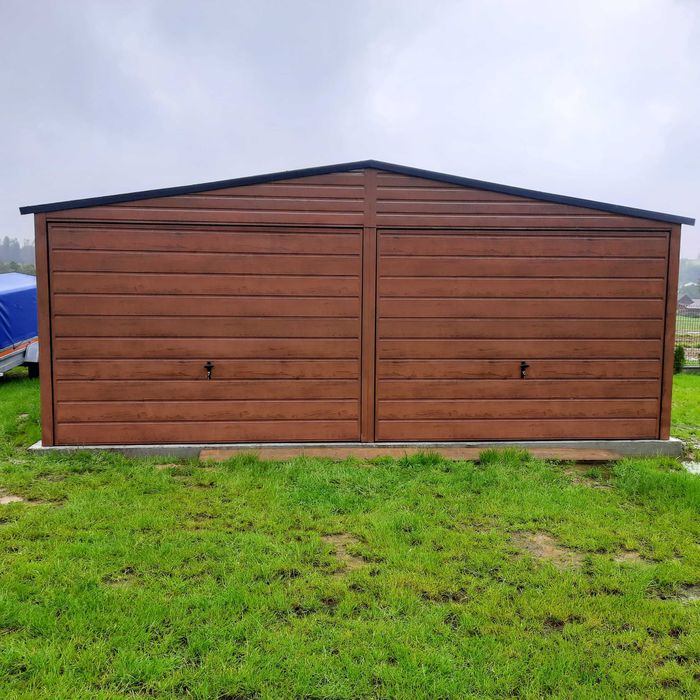 Garaż blaszany 6x6 6x5 , wiaty , hale , garaże blaszane, Silver-Stal