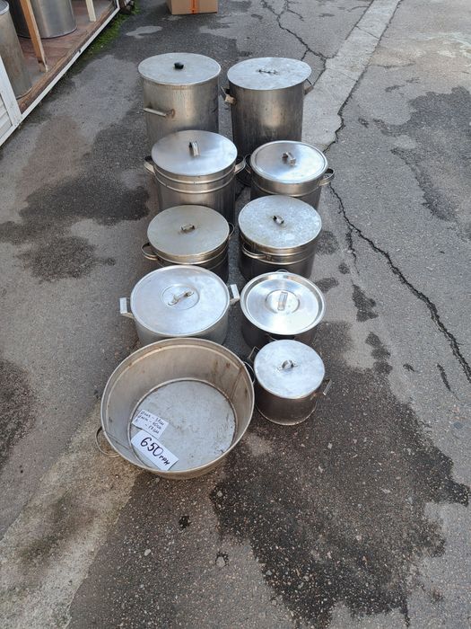 Кастрюли 5,7,12,15,,25,35 л из нержавейки СССР