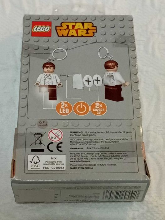 porta chaves lego star wars han solo ledlite