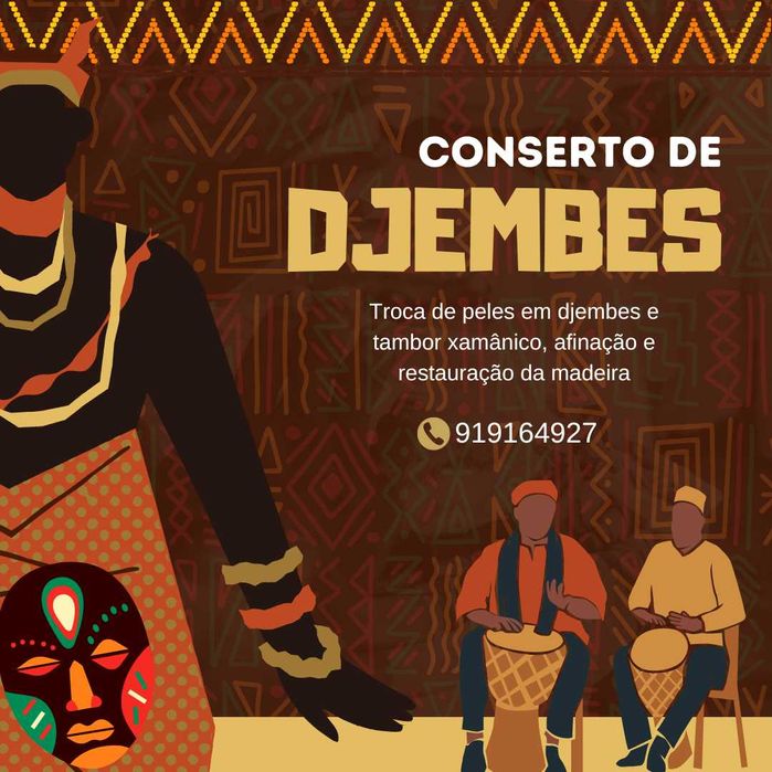 Arranjo djembes e tambores xamânicos(ver descrição)