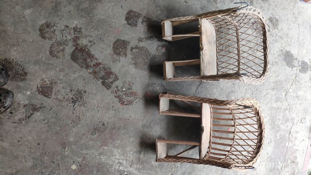 Fotelik rowerowy wiklinowy