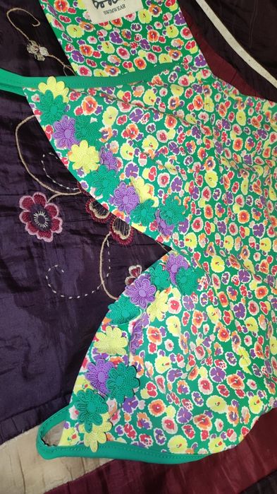 Купальник квітковий із сумочкою 18р батал