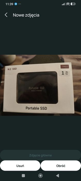 Dysk przenośny zewnętrzny SSD 1tb