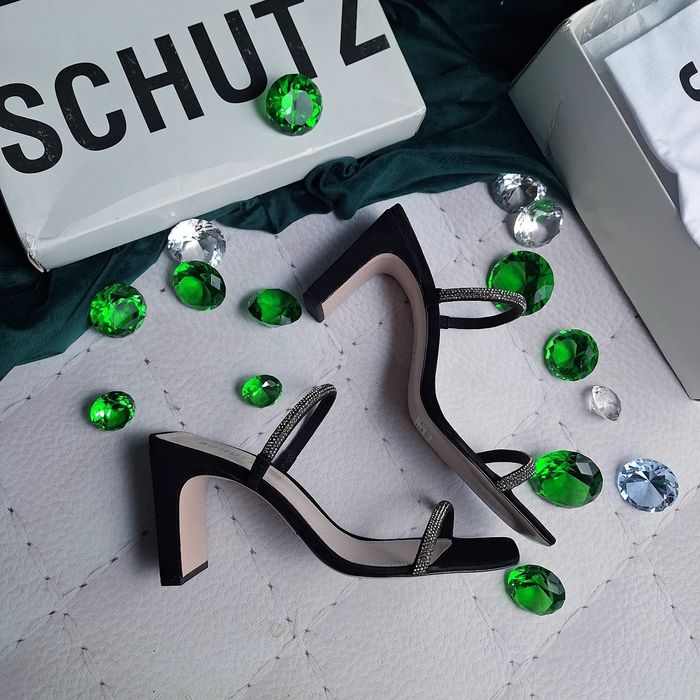 Жіночі чорні босоніжки мюлі schutz calvin klein steve madden nine west великого розміру 28см