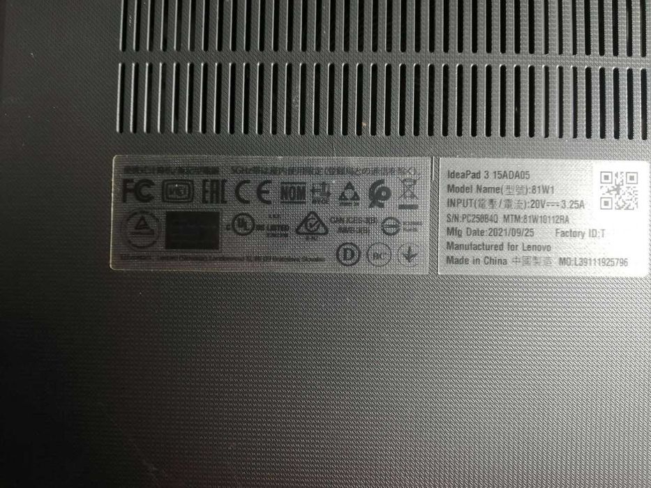 ноутбук Lenovo качество супер IP3 15ADA05(81W10112RA)