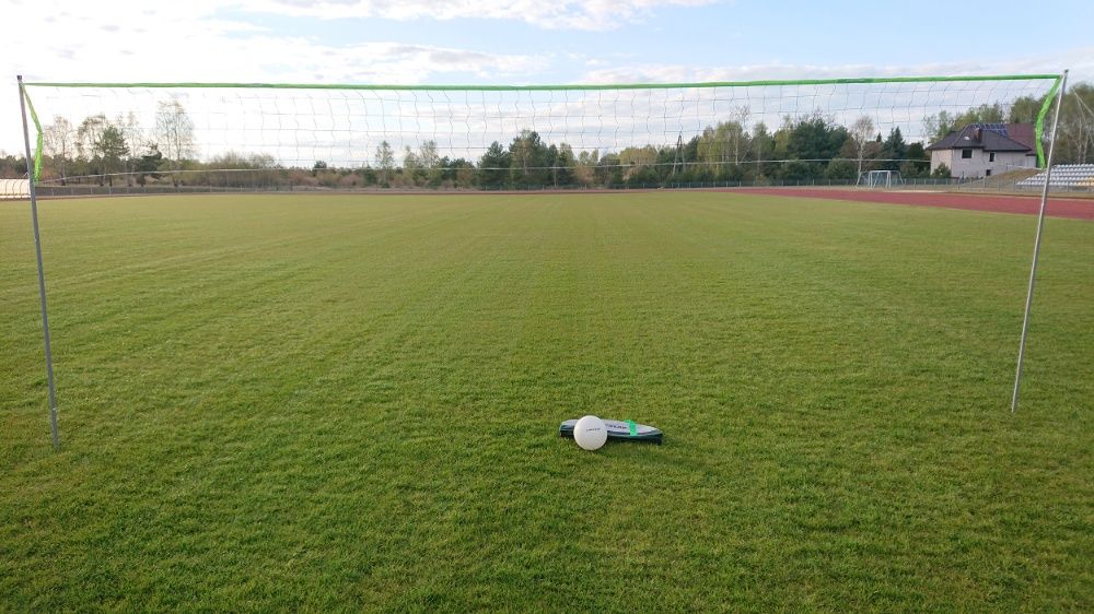 DUNLOP Siatka siatkówki siatkówka SŁUPKI zestaw piłka badminton 6m