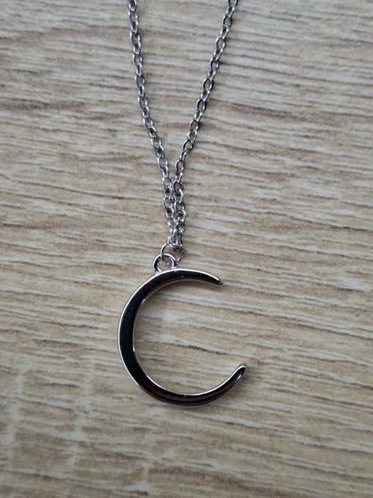 Срібний ланцюжок підвіска з підвіскою  місяць срібло новий 925