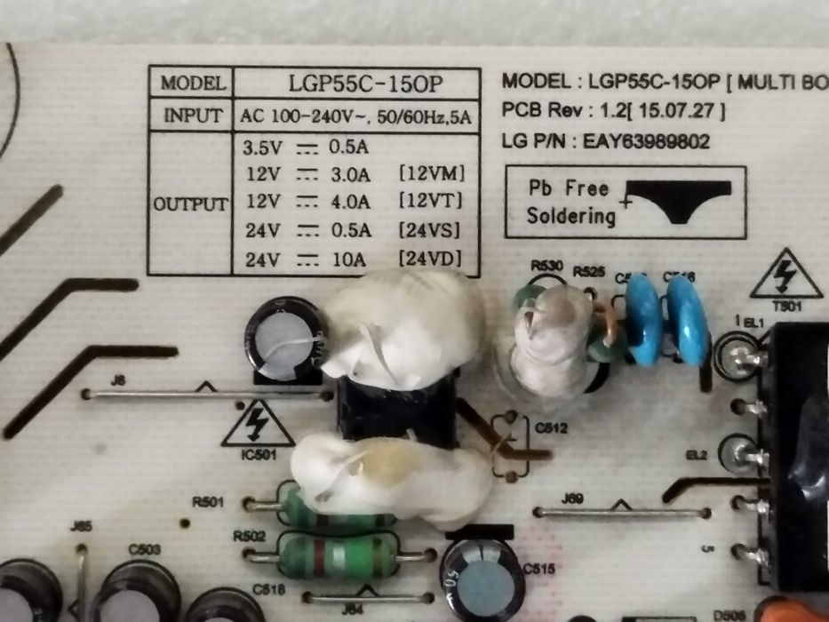 Peças de Reposição OLED LG-55EG910V