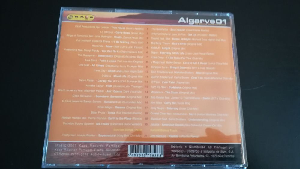 Duplo CD - Algarve 01 - KAOS - The Summer Dance Compillation - de 2001