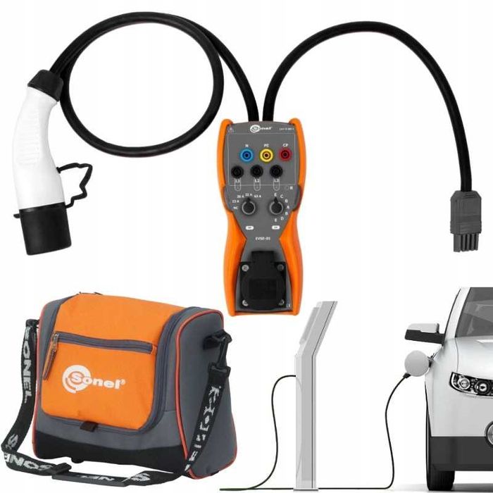 Sonel EVSE-01 – adapter do testów i pomiarów stacji ładowania pojazdów wynajem DSX-8000