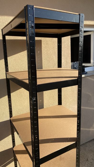 Estante Aço Preto 5 Prateleiras