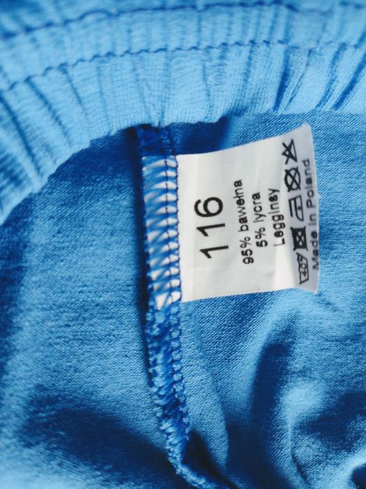 Legginsy niebieskie rozmiar 116 nowe