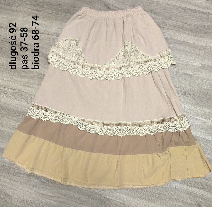 Spódnica w stylu boho XXL