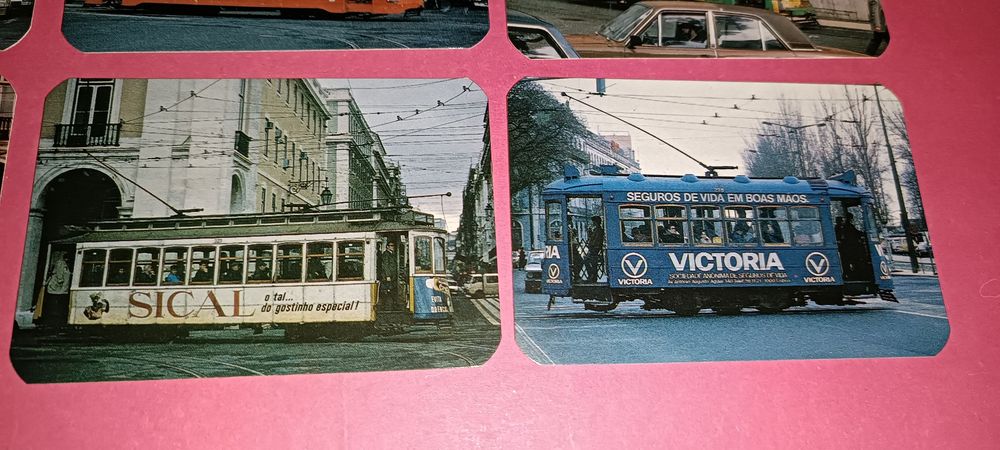 Eléctricos de Lisboa coleção rara de calendários de bolso 1986